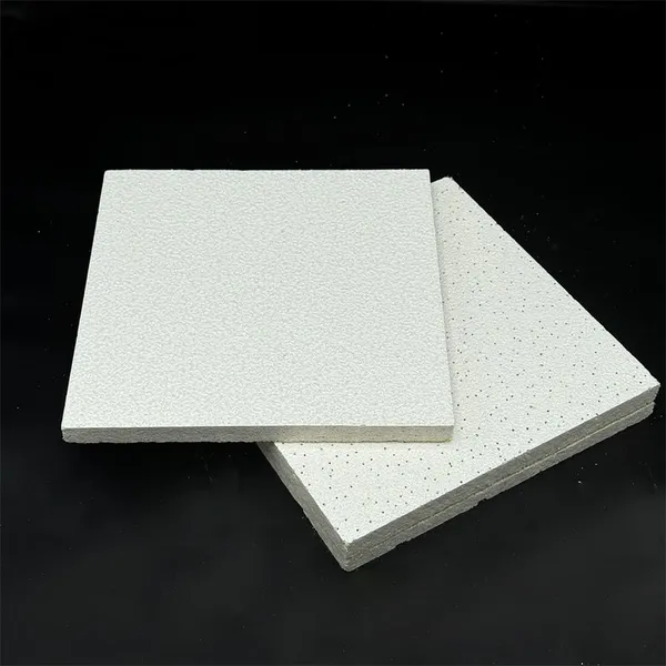 Mineral Fiber Ceiling Tile 603x603mm for Office & Commercial Spaces - Fire Resistant & Sound Absorbing photo-4