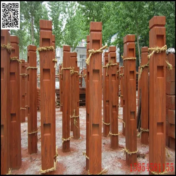 Cement Wood Imitation Railing Molds, for Scenic Area Fence Decoration, Factory Supply, Specifications Can be Customized photo-5