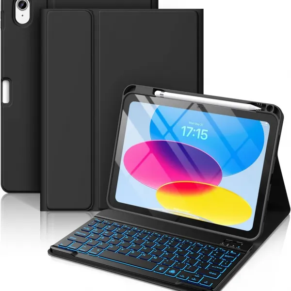 Backlight Keyboard Case for IPad 10th/11th(10.9/11inch) & IPad Air8 11inch M4 2026 & IPad Air4/5/6/7(10.9/11inch)
