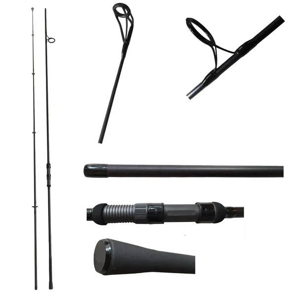 Most Popular High Carbon Blank FUJI Components 3K Carbon Woven 13ft Carp Fishing Rod Fishing Carp Rod 13ft 3lb