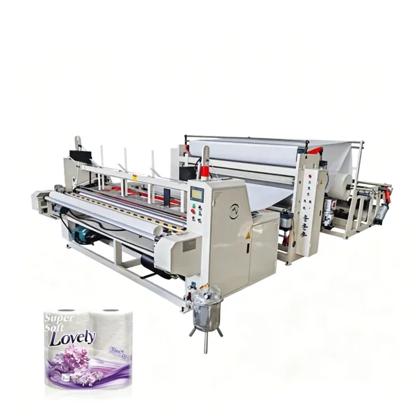 Fully Automatic Toilet Tissue Paper Roll Manufacturing and Packing Line, Tissue Paper Making Machine