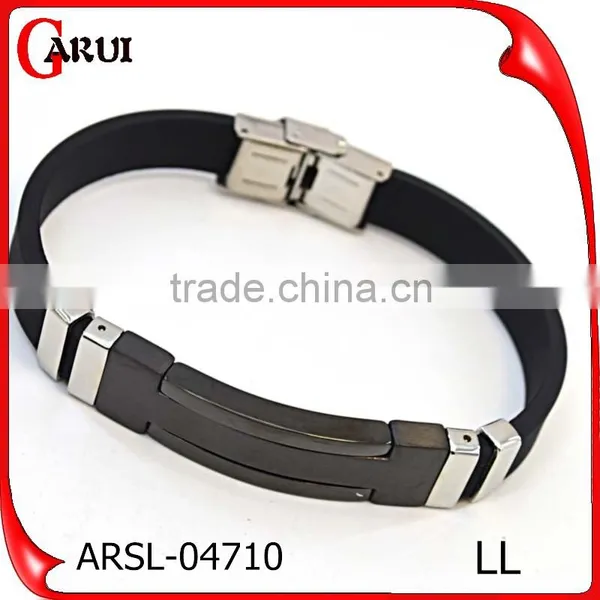 Customize New Products 2016 IP Plate Color Silicone Bracelet With Logo photo-3