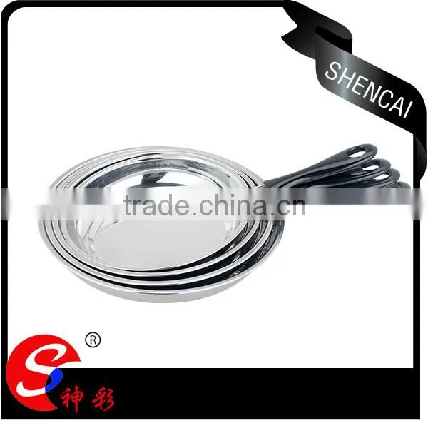 Korean Kitchen Tool Set Wok Round Frying Pan /saucepan Set With Long Bakelite Handles photo-2