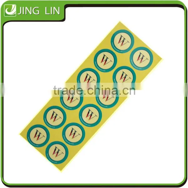 Customized Transparent Die Cut Small Round Logo Stickers photo-2