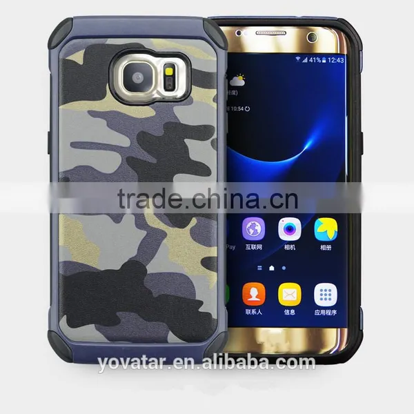Camouflage Anti-Shock Mobile Phone Cover Armor PC-TPU Combo Phone Case For Samsung S7 S7Edge photo-3