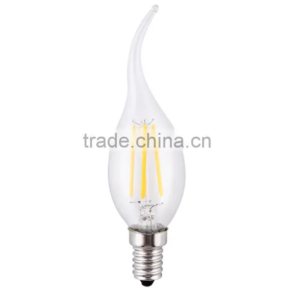 Hot Decoration LED Candle Light Dimmable 4w E12 E14 220v Led Filament Bulbs 2w Led Candle Lights photo-6