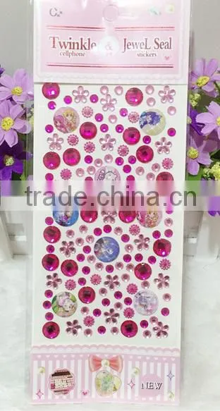 Wholesales Cute Acrylic Crystal Decoration Rhinestone Sticker photo-2