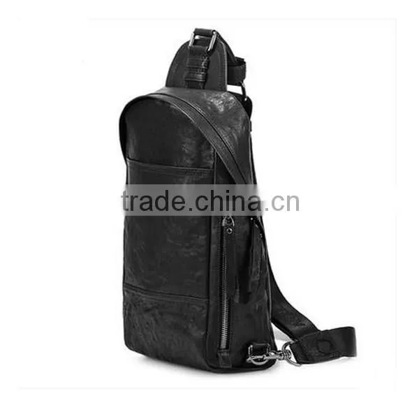 Fashion Style PU Leather Single Shoulder Bag Chest Single Backpack Waist Bags for Men photo-5
