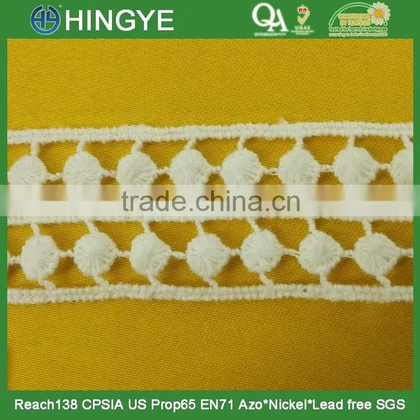 Wholesale off White Crochet Cotton Lace for Garments H1506 photo-2