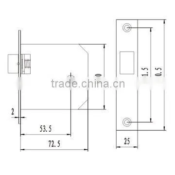 Self Locking Door Lock Price photo-2