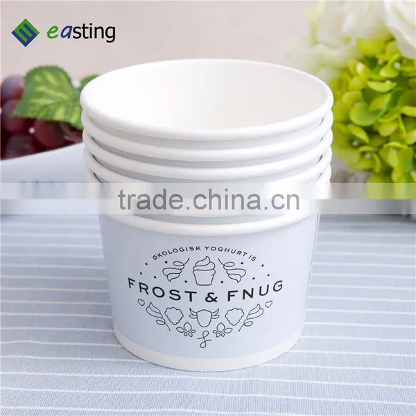 Company Logo Printed Disposable Paper Cup With Soft Ice Cream photo-4