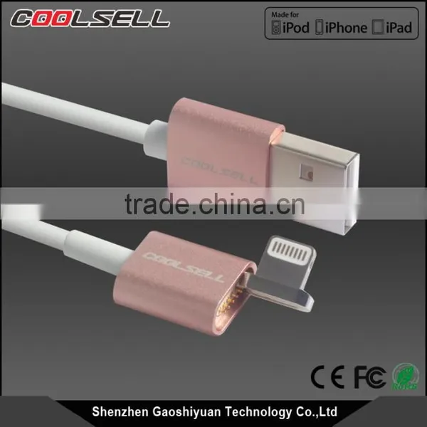 Magnetic Micro Usb Cable Magnetic 8pin USB Quick Charging Cable With LED Display With Metal Shell for IPhone 6 6s 6plus 7 photo-5