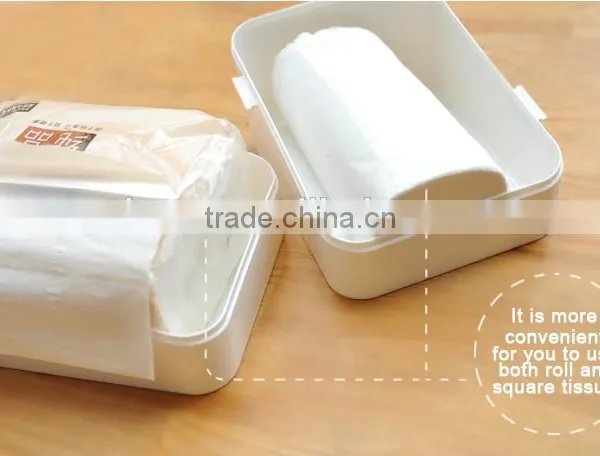 Eco-friendly Mini Plastic Decorate Square Tissue Box photo-6