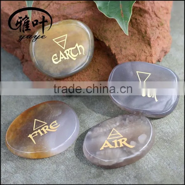 Wholesale Laser Engraving Gems Stones/Natural Grey Agate Engraving Stones photo-2