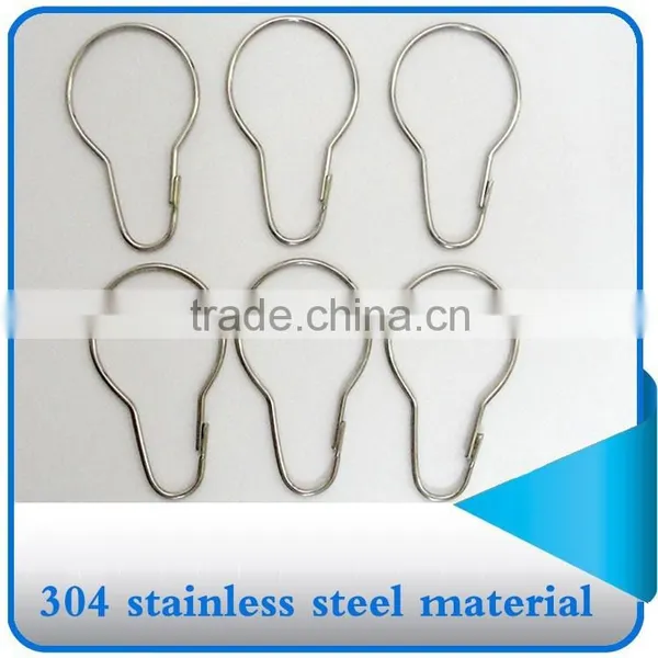 The Gourd Buckle Shower Curtain Hooks/ Stainless Steel Shower Curtain Hooks/simply Design and High Quality Shower Curtain Hooks