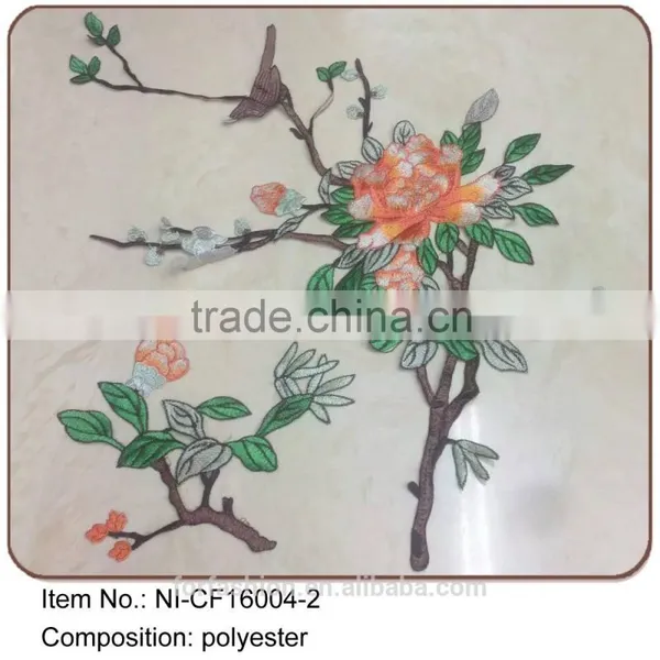 2016 Wholesale Fashion New Design Polyester Multiple Color Embroidery Collar Lace
