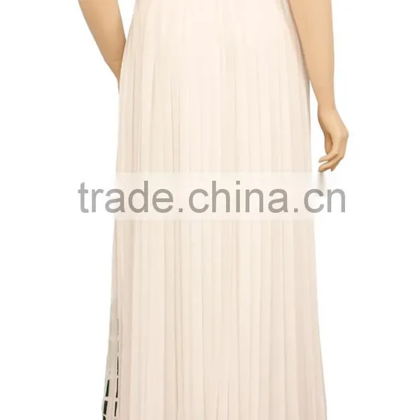 2015 Spring Fashion Designer Ladies Skirts Chiffon Pleated Girls Maxi Skirts photo-5