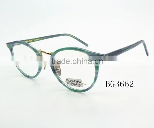 Lady Fashionable Round Acetate Optical Eyewear Wholesale China photo-2