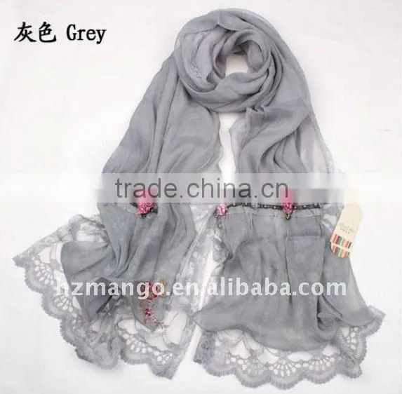 2016 Latest Two Layer Fashion Chiffon Scarf