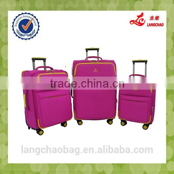 Four Wheels Compass Waterproof Fabric Travel Bag China Wholesale Luggage Sets photo-2