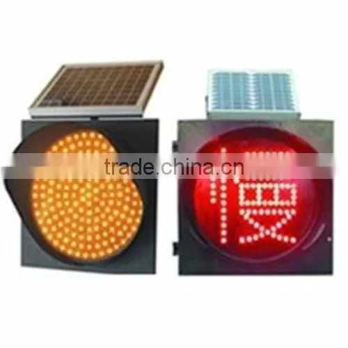 High Light LED Solar Yellow Flashing Light
