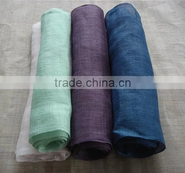 Dyed 100% Handmade Ramie Fabric photo-3