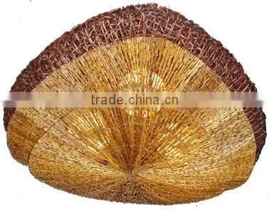 Decorative Rattan Wicker Wall Lamps photo-2