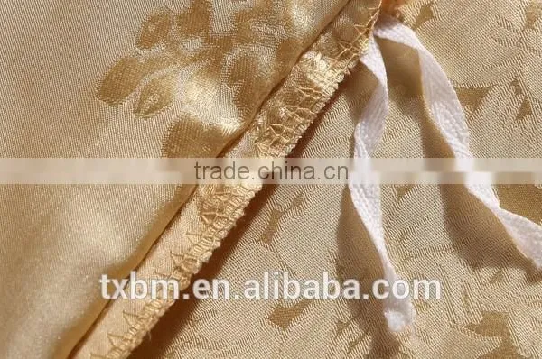 2015 Luxury Golden Yellow Pure Silk 4 Pcs Bedding Sets photo-4