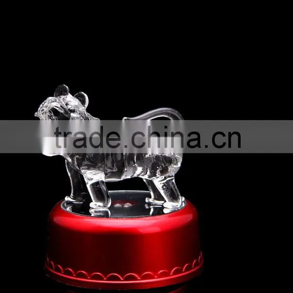 Chinese Zodiac Animal Tiger Figurines Crystal Gift Craft for Sale photo-3