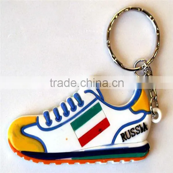 Promotion Wholesale 3d Car Printed Rubber Key Ring/pvc Keychain Custom photo-4