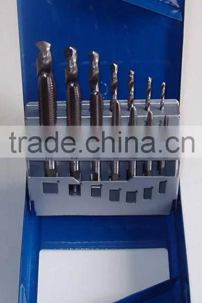 14PC ALLOY TOOL STEEL TAP WITH HSS DRILL