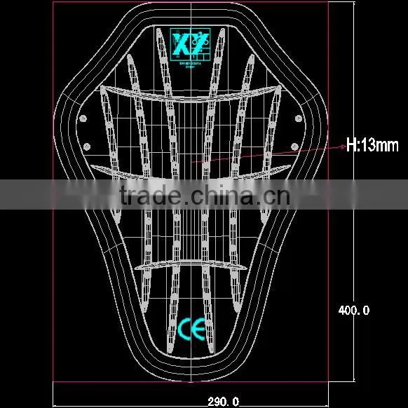 CE Approved Memory PU Insert Back Protector photo-6