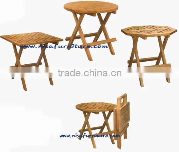 New Patio Outdoor Teak Folding Picnic Table