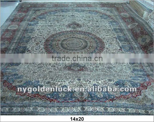 Handmade 14x20 Silk Indo Persian Carpets