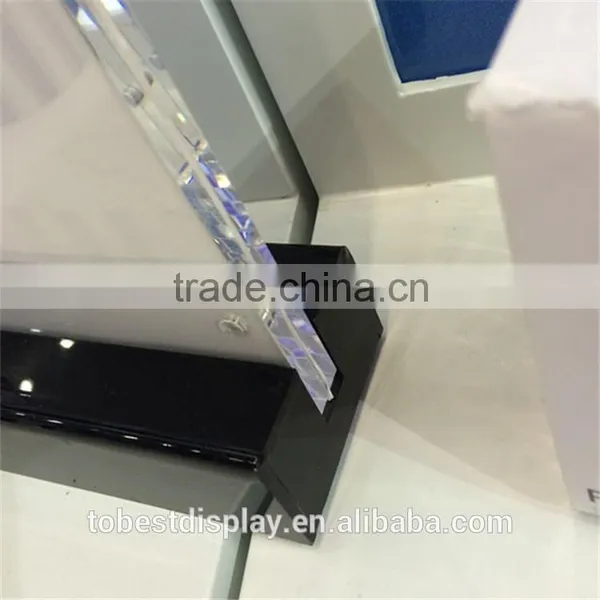 Custom Clear Acrylic Restaurant Table Menu Holder With Printing Black Base photo-4