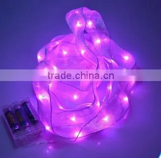 Silver Wire Led String Lights With Ribbon photo-2