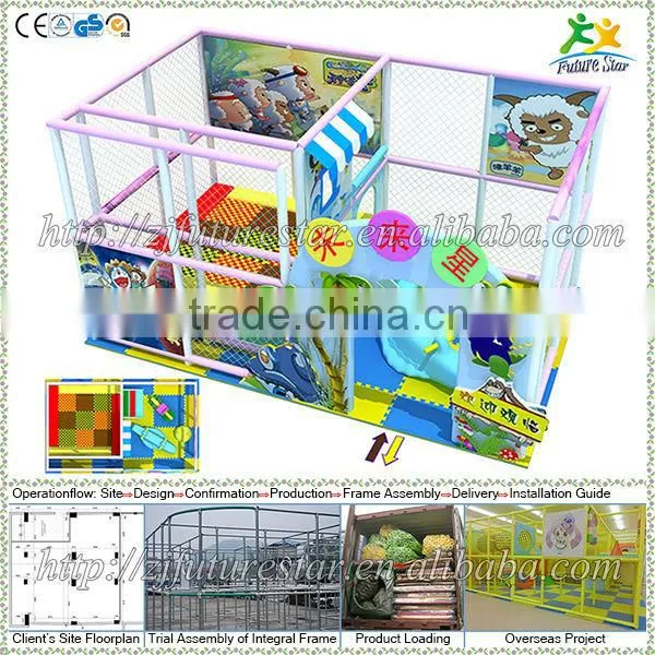 Free Design CE & GS Standard Eco-friendly LLDPE Indoor Playground New Kids Toys for 2014