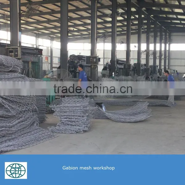 Zinc95% Al5% Coated Galfan Wire Gabion Box Made of Hexagonal Wire Mesh for Rockfall Netting photo-5