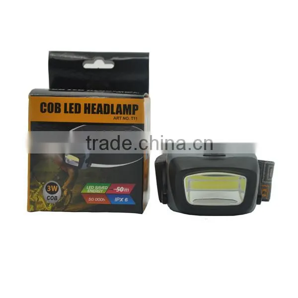 T11 COB LED Headlight LED Headlight Headlamp Head Lamp Light 3-mode Torch for Fishing Lights photo-6