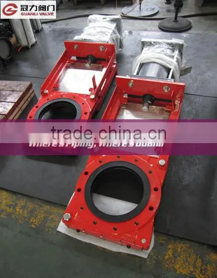 Soft Seat Pneumatic Slurry Knife Gate Valve photo-2