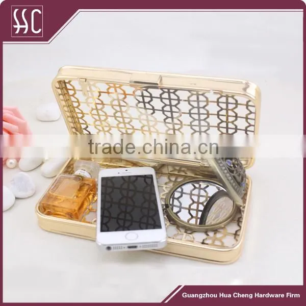Metal Gold 7.4*4inch Square Box Clutch Frame photo-2