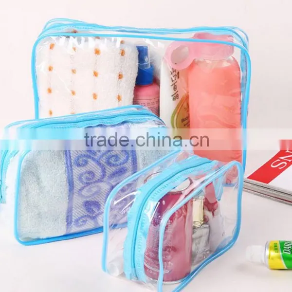 Eco-friendly Recycled Cheap Wholesale Transparent Shiny Custom Cosmetic Zipper Bag photo-2