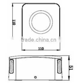 W-003033 IP54 4W LG LED Recessed Wall Light,outdoor Wall Decoration Light photo-2