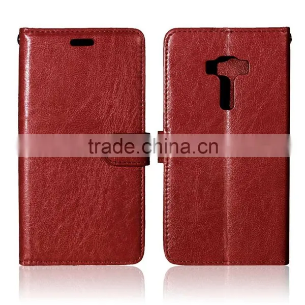 Luxury PU Leather Wallet Flip Stand Pouch Cover Skin Phone Case For Asus Zenfone 3 ZE552KL photo-2