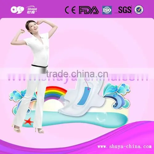 Negative ion sanitary napkin