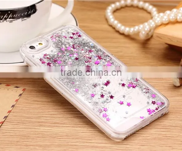 Glitter Stars Quicksand Design PC Case for IPhone 6 /6s /6 Plus photo-5