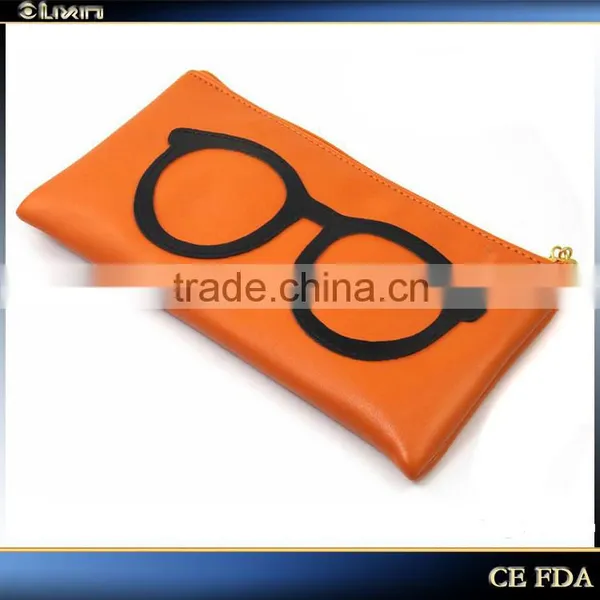 2015 Hot Selling Leather Zipper Glasses Pouch,eyeglasses Pouch photo-5