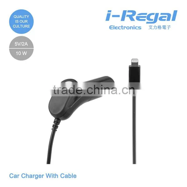 5v 1A Usb Car Charger With Cable for IPhone photo-2