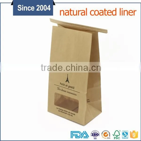Kraft Paper Bag Disposable Bag With Window for Nuts Custom Logo photo-4