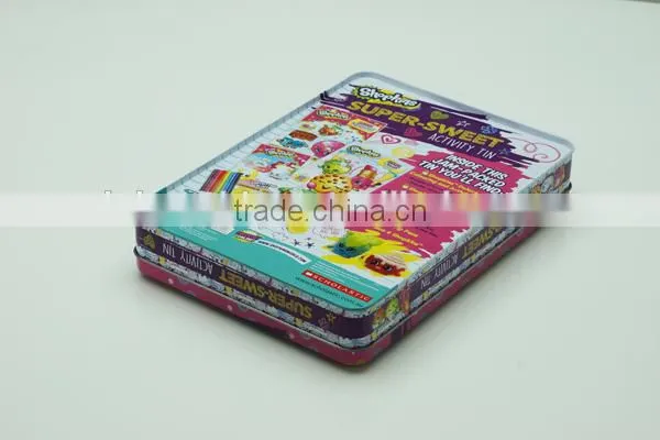 Colorful Postcard Tin Box Made in China photo-2